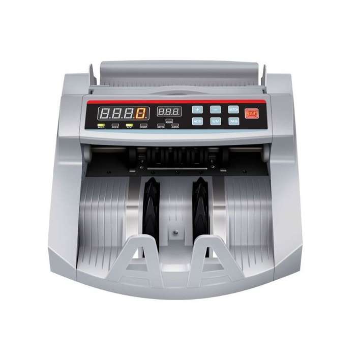 Bill Counter Money Checker Currency Counting Machine with LCD Display Coin Bank Grey 1 Box