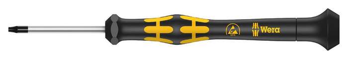 Wera (030122) Screwdriver, TORX T6, ESD Safe, Ergonomic Handle