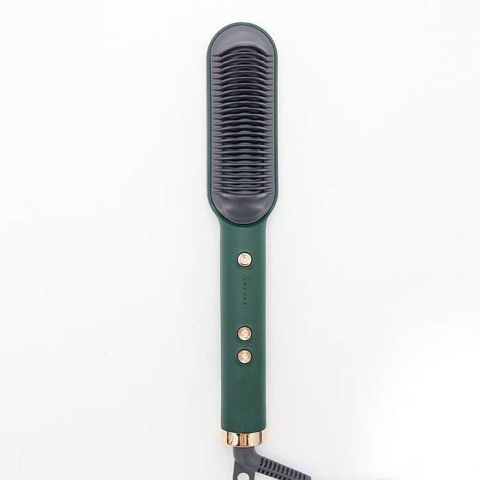 Hair Straightener Comb One-Step Hair Straightening Brush - Green