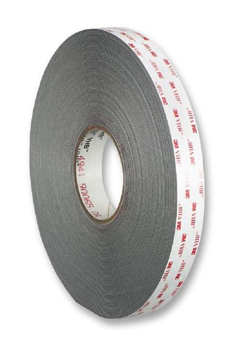 3M (4941 19MM) Foam Tape, Double Sided, Acrylic, Grey, 19 mm x 33 m