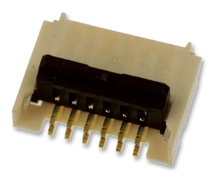 Molex (503480-0600) FFC / FPC Board Connector, 0.5 mm, 6 Contacts
