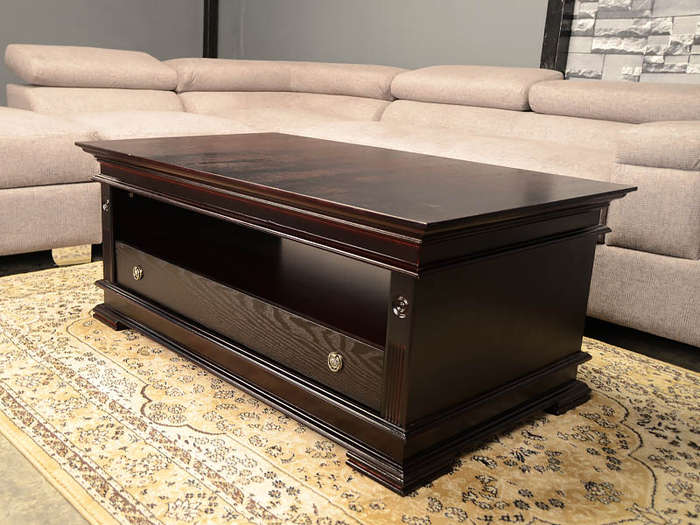 Veneer Wood Coffee Table - Brown (Mahogany)