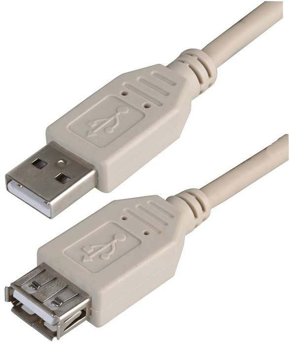 Pro Signal PSG91432 USB Cable, Type A Plug to Type A Receptacle, 0.25 m
