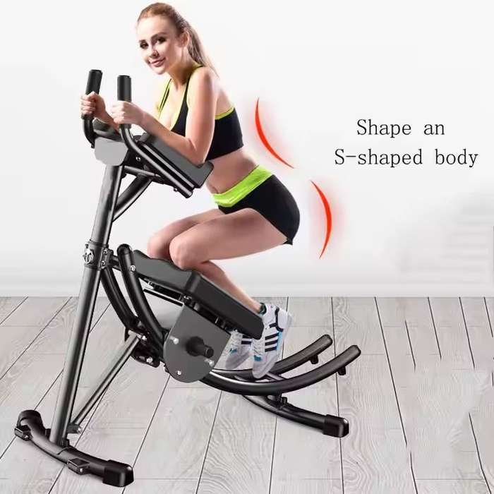 Core Abdominal Curl Trainer Curved Track Roller Coaster Fitness