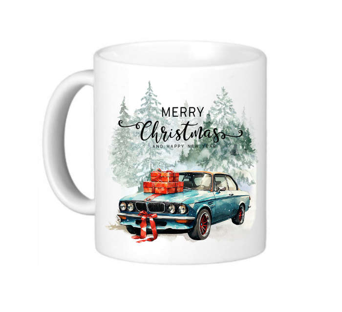 BMW Christmas Mug -  Vintage Design