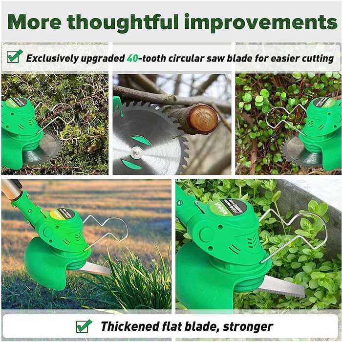 800W Professional Handheld Cordless Lithium Brush Cutter