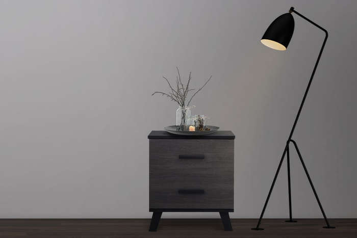 2 Drawer Pedestal - Grey