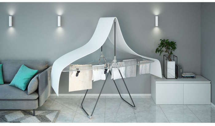 Colombo 20+10m Anti-Rust Stainless Steel Wheel Aided Clothes Dryer - Titano (ONE FOOT BROKEN)