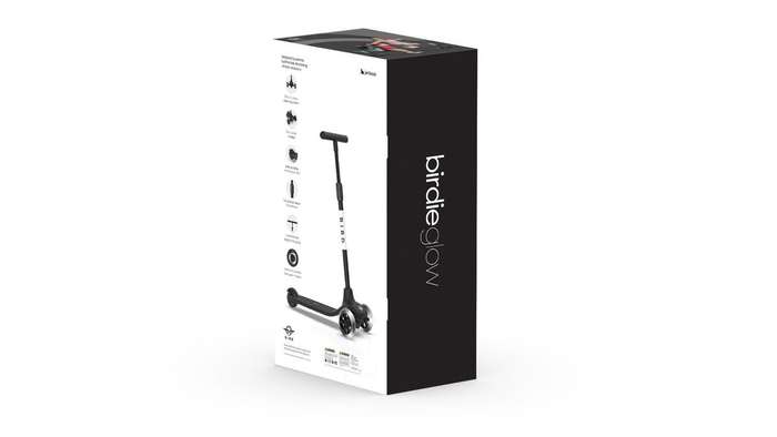 Birdie Glow Scooter - Jet Black