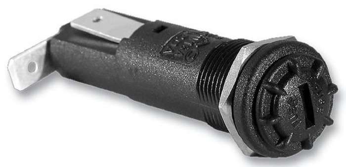Bulgin Limited (FX0419) Fuseholder, Panel Mount, 250V, 16A, 6.3 x 32mm