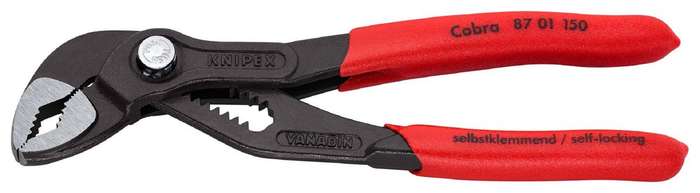 Knipex (87 01 150) 150mm HiTech Water Pump Pliers with Non-slip Handles