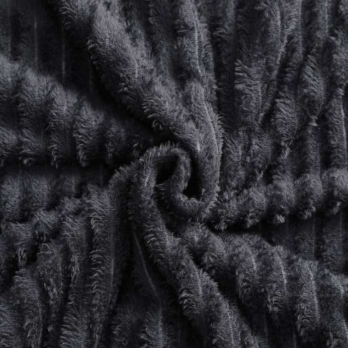 Cozzy Fleece Quality Cover Throw Blanket - Black