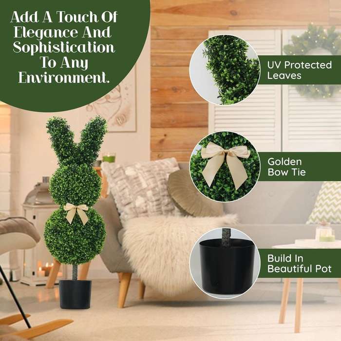 Artificial Rabbit Shaped Topiary Tree