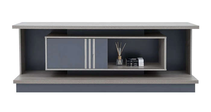 Plasma/Smart TV Stands - Sliding Doors and Shelves - Oak / Grey Colours