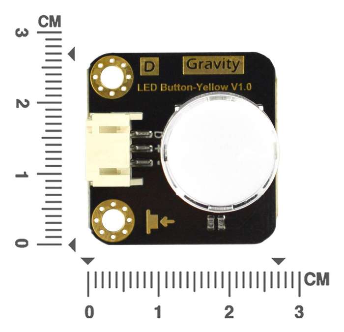 DFRobot (DFR0785-Y) LED Button, Gravity, Yellow, Arduino Board