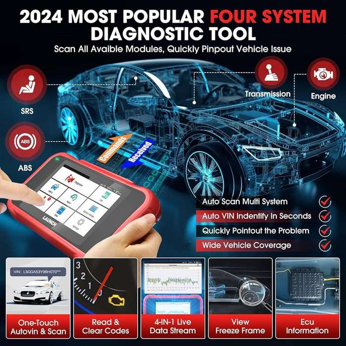 Launch CRP129E V2 Elite Full OBD2 Diagnostic Scan Tool