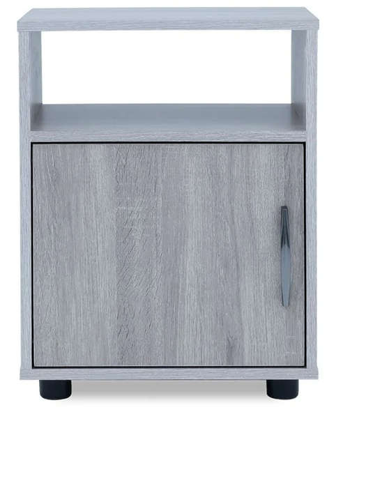 Modern Pedestal/Nightstand - 1-Drawer and 1-Shelf - Napa