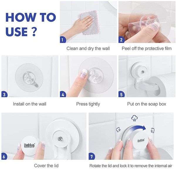 Bathlux Toilet Roll Holder With Suction Cup-30161