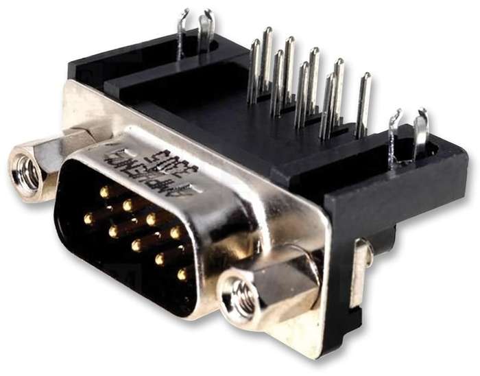 Amphenol (L717SDE09P1ACH4F) D Sub Connector, Plug, 9 Contacts