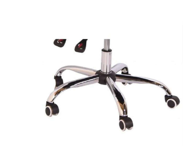 Reclining Office Chair With Head and Arm Rests - White Colour