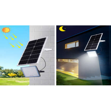 IP67 Solar Powered LED Flood Light With Panel And Remote -800W