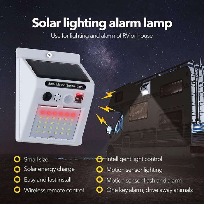 Outdoor Anti-Theft Solar Alarm Security Infrared Motion Sensor Light