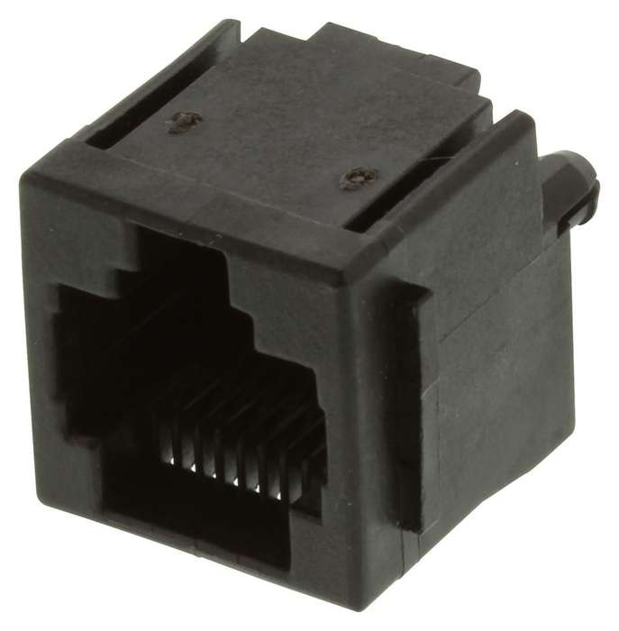 TE Connectivity (5520259-4) Modular Connector, RJ45 Jack, 1 x 1 (Port)