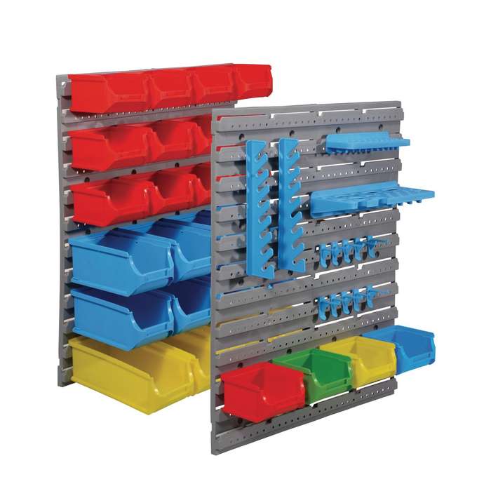 Multi-Functional 45 Piece Wall Mounted Tool Storage Organiser 3kg