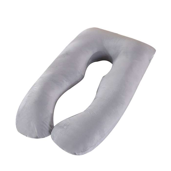 EKLO Pregnancy Pillows, U-Shape Full Body Pillow Jersey Cover Grey  Pregnancy Pillows for Sleeping