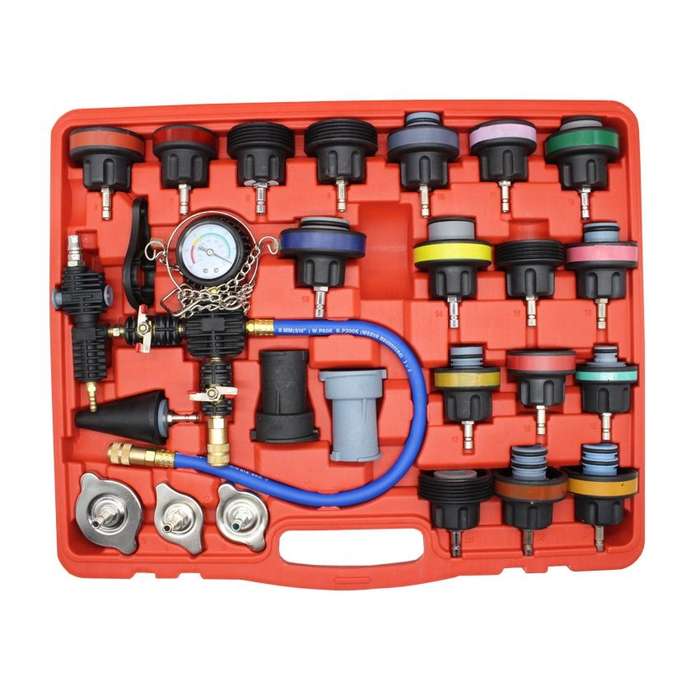 28 Piece Radiator Pressure Tester - Vacuum Cooling System Kit