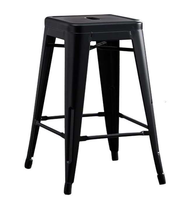 Metal Stackable Bar Stools-Black,White or Red