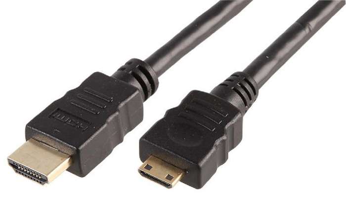 Pro Signal (PSG03809) HDMI A Plug, HDMI Mini C Plug, 1m, Black