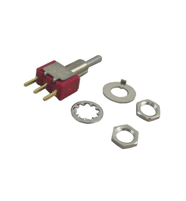 TE Connectivity (A103SYCB04) Toggle Switch, On-Off-On, SPDT