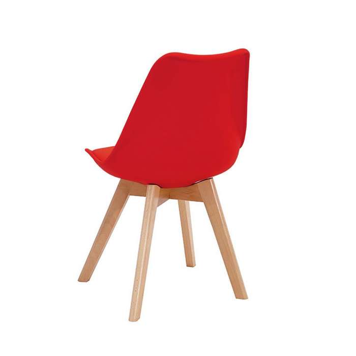 Shell Tulip Chair Set of 2 - Red