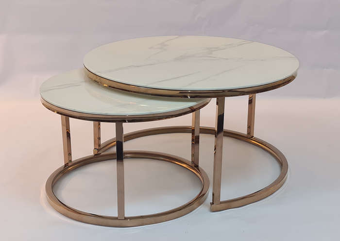 Coffee Table 2 in 1 - White Marble