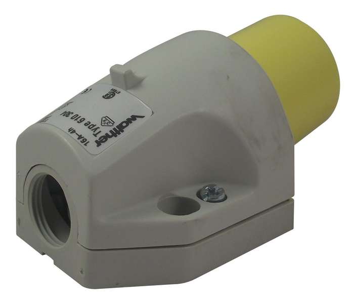 Walther (610304) Pin & Sleeve Connector, 16 A, 110 V, Panel Mount