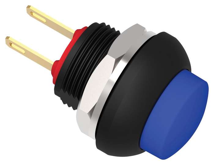 Alcoswitch (PB6B2HS7M3CAL00) Industrial Pushbutton Switch, 13.6 mm