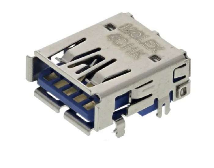 Molex (48393-0003) USB Connector, USB Type A, USB 3.0, Receptacle, 9 Way