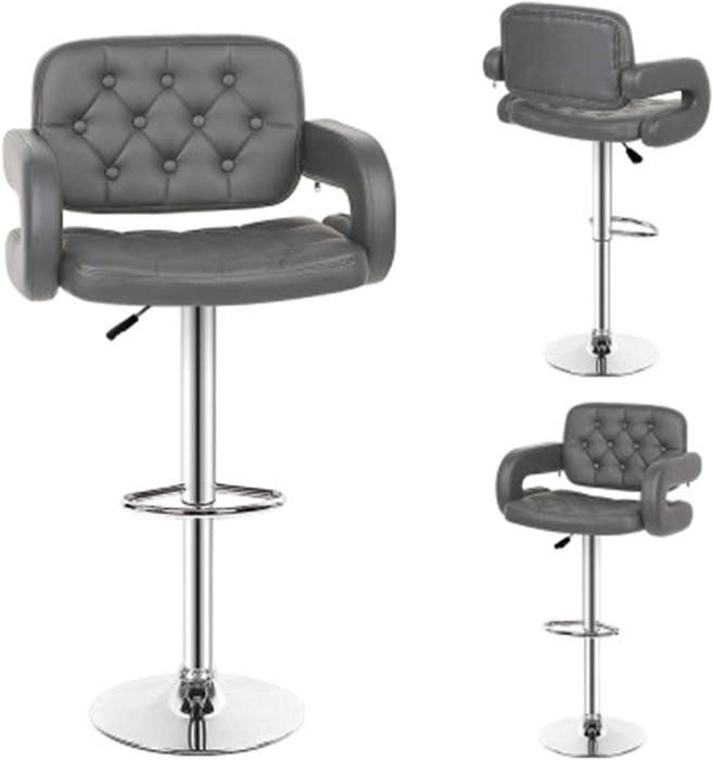 Bar Stools / Kitchen Breakfast Chairs -1 Pack - Grey Colour