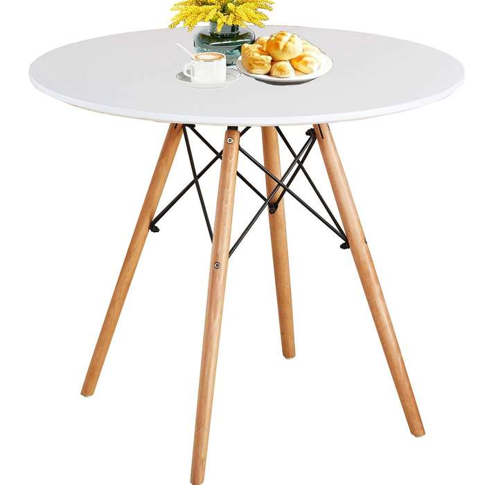 Dining Room Tables - Rounded - White Colour