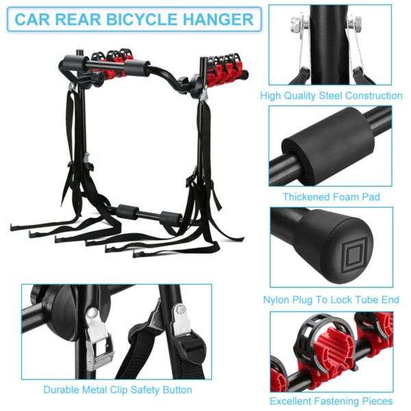 Bicycle Carrier Rack Rear Boot Mount