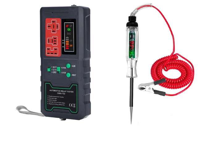 12V and 24V Automotive Relay Tester + VoltCheck Pro Circuit Tester