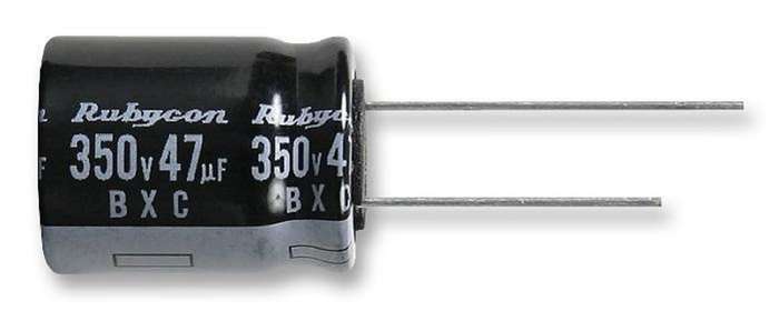 Rubycon (400BXC22MEFC12.5X25) Electrolytic Capacitor, Miniature, 22µF, 400V