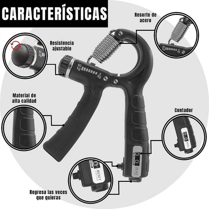 Adjustable Count Spring Grip Hand Training Arm Exerciser