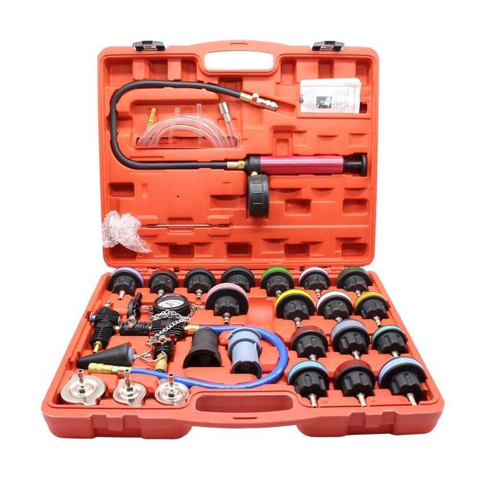 28 Piece Radiator Pressure Tester - Vacuum Cooling System Kit