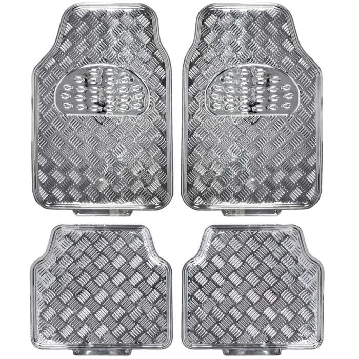 Metallic Car Mat Set - 4 Piece Set