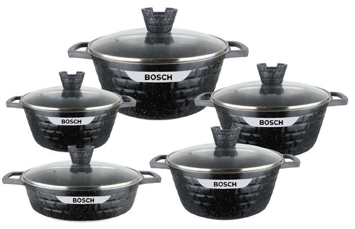 Die Cast Granite Pot Set