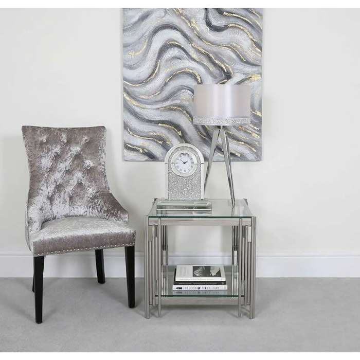 Square Transparent Living Room Side Coffee Table CS-12-1