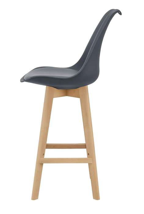 Modern and Stylish Padded Bar Stool - Black