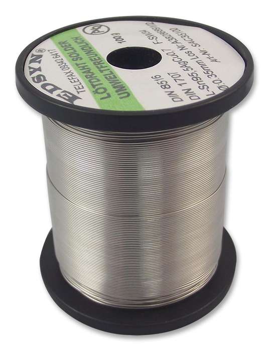 Edsyn (SAC35100) Solder Wire, Lead Free, 0.35mm Diameter, 217°C, 100g